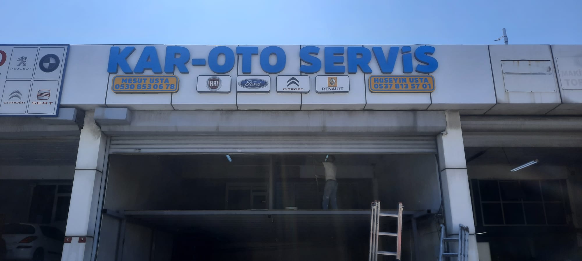 KAR OTO SERVİS PLEKSİ KUTU HARF TABELA VE CAM GİYDİRME 